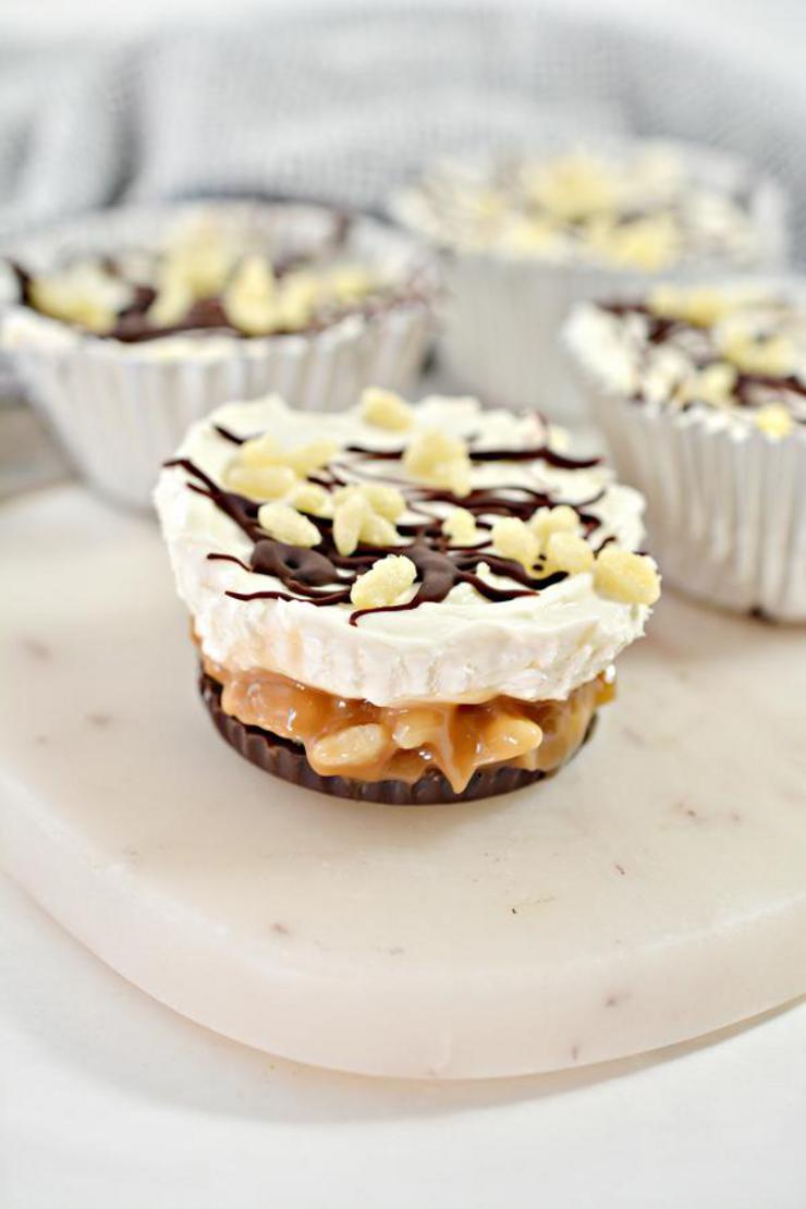 Keto Cheesecake – BEST Low Carb Keto 100 Grand Candy Chocolate Caramel Cheesecake Cups– Easy – Snacks – Desserts – Keto Friendly & Beginner