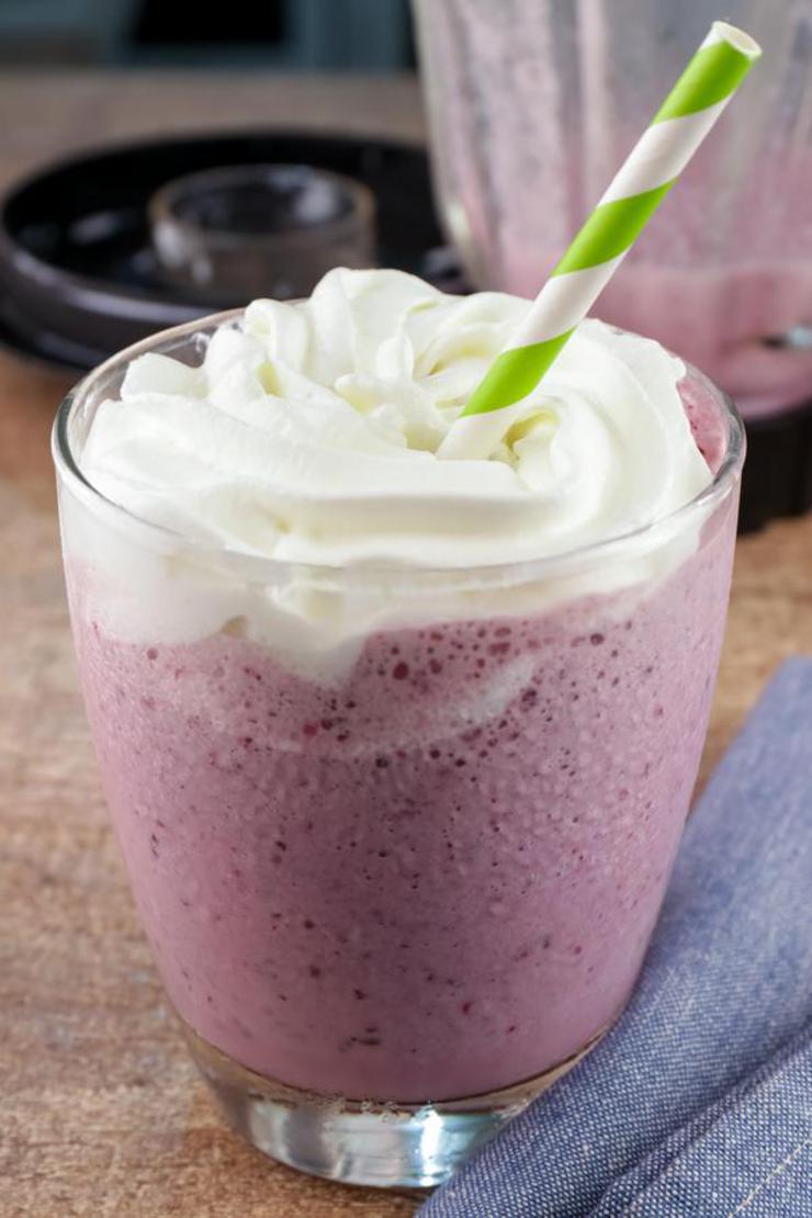 5 Ingredient Keto Smoothie – Best Low Carb Blackberry Cheesecake Smoothie Recipe – {Easy} Breakfast – Lunch – Dinner – Snacks – Keto Diet Beginner Meal Plan Idea
