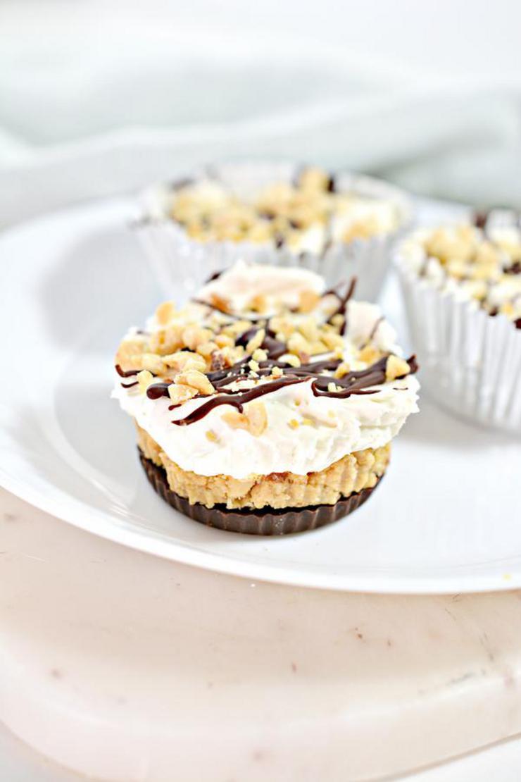 Keto Cheesecake – BEST Low Carb Keto Butterfinger Candy Cheesecake Cups– Easy – Snacks – Desserts – Keto Friendly & Beginner