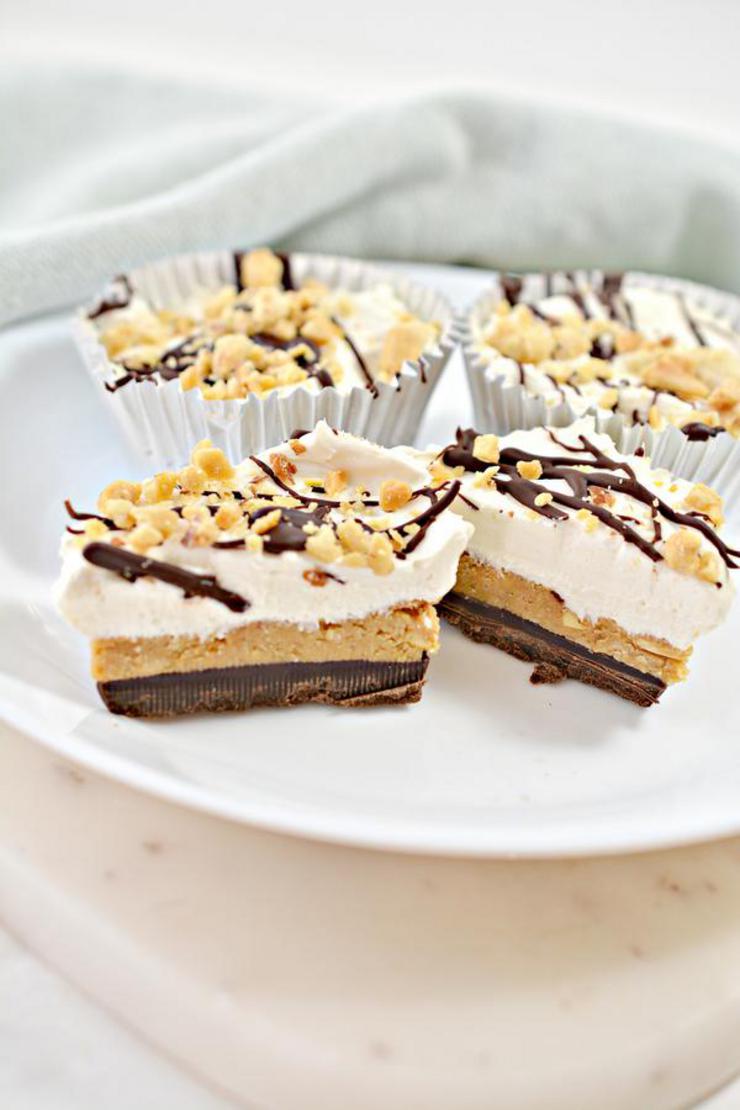 Keto Butterfinger Cheesecake Cups