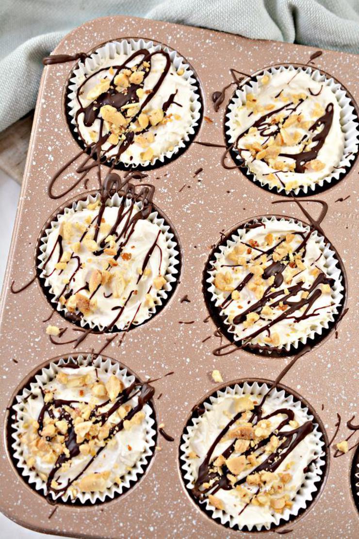 Keto Butterfinger Cheesecake Cups