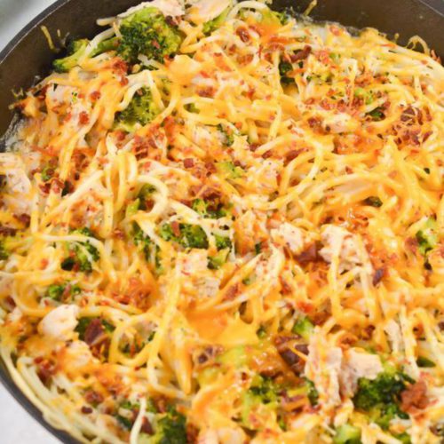 EASY Keto Chicken Ranch Pasta Bake! Low Carb Bacon Chicken Ranch Pasta Recipe – Quick – Healthy – BEST Ketogenic Diet Dinner – Lunch