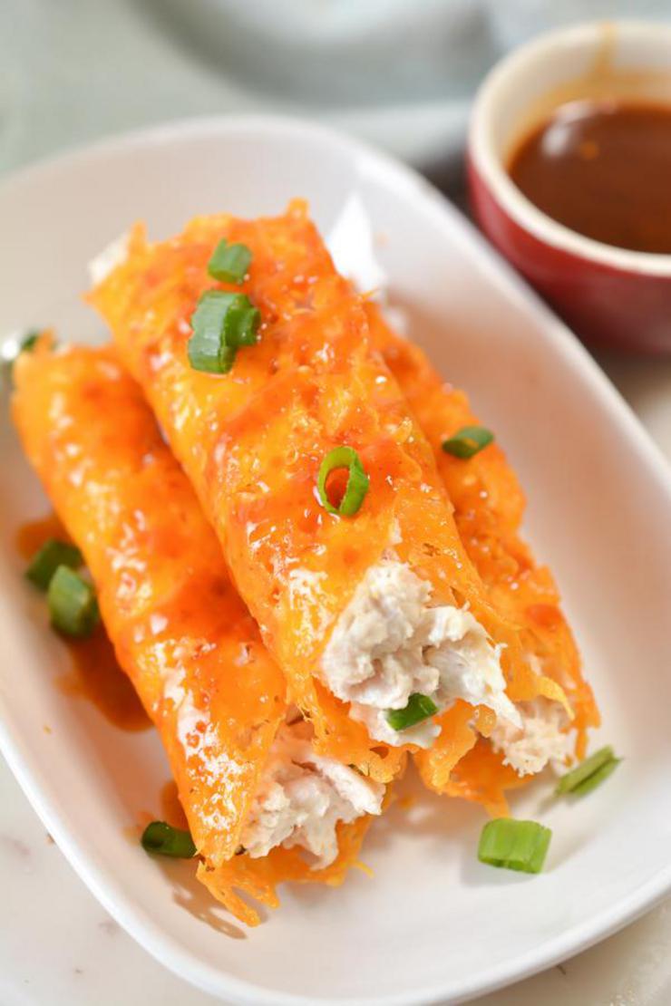 Keto Taquitos! BEST Low Carb Keto Honey Buffalo Chicken Taquitos Cheese Wrapped Chicken Idea – Quick & Easy Ketogenic Diet Recipe – Completely Keto Friendly