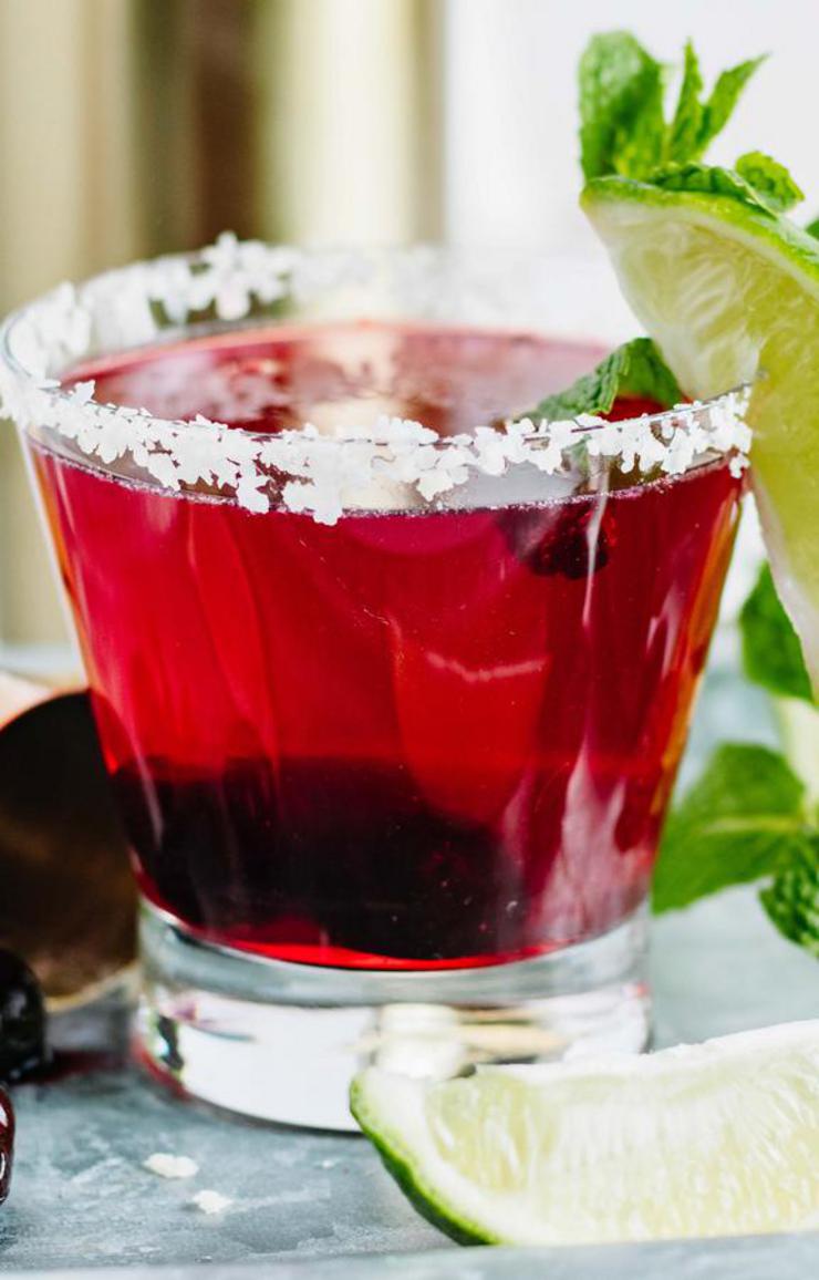 Alcoholic Drinks – BEST Black Cherry Lime Margarita Recipe – Easy and Simple On The Rocks Alcohol Drinks