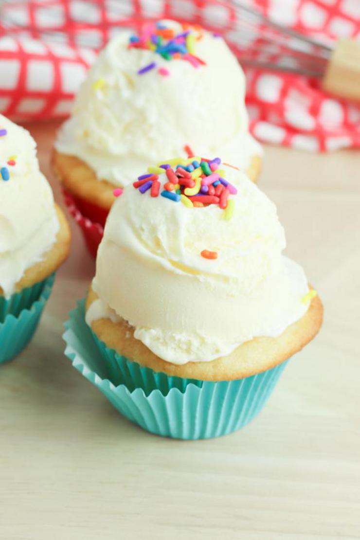 BEST Ice Cream Cupcakes! EASY Cupcake Recipe - Simple Desserts - Kids Parties