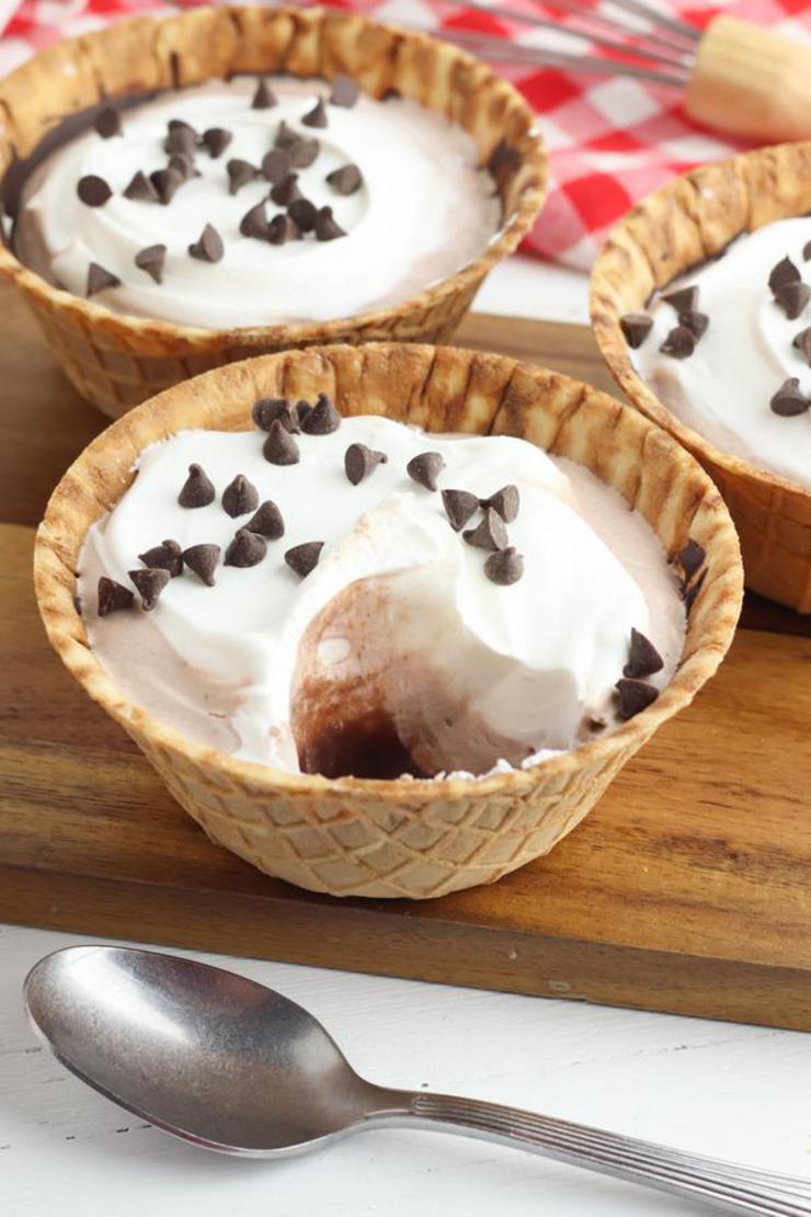 Chocolate Pudding Pie Waffle Cups! BEST Chocolate Recipe – EASY No Bake Food Ideas – Kids Party Food – Snacks – Desserts