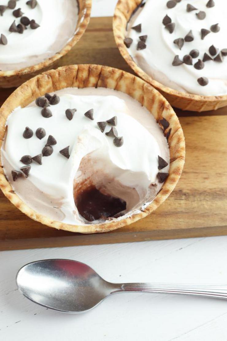 Party Food Pudding Pie Waffle Cups