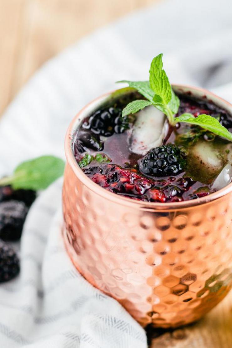 Alcohol Drinks Blackberry Moscow Mule