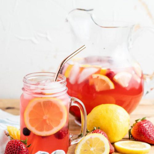 Alcoholic Drinks – BEST Vodka Spiked Berry Lemonade Recipe – Easy and Simple Pitcher Cocktail Alcohol Drinks