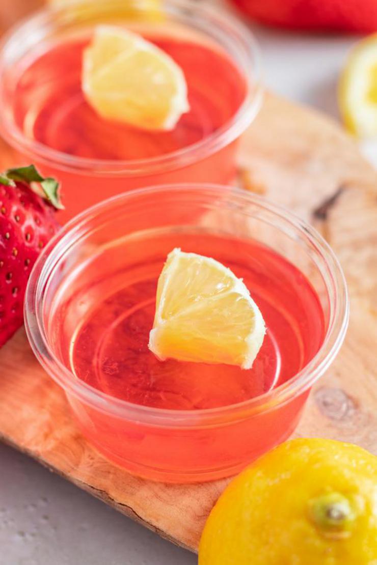 Alcohol Drinks Strawberry Lemonade Jello Shots 1 1 