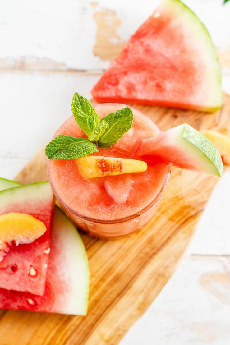 Alcohol Drinks Watermelon Peach Daiquiri