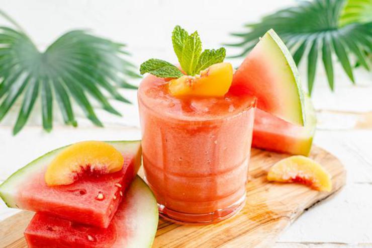 Alcohol Drinks Watermelon Peach Daiquiri
