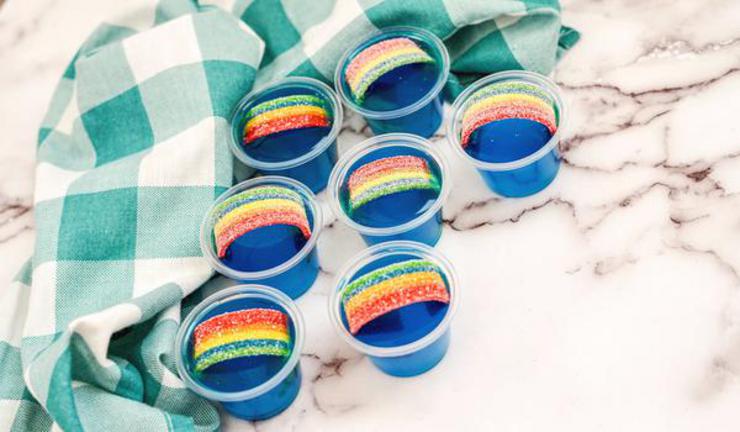 Alcohol Drinks Rainbow Jello Shots