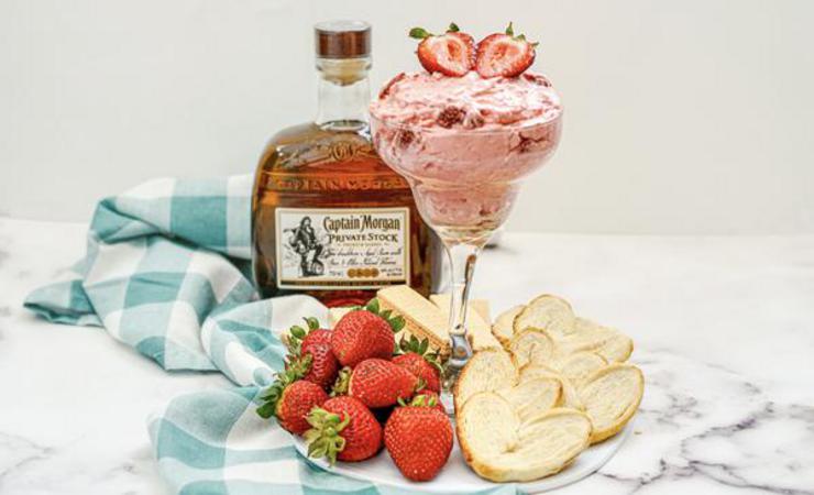 Alcohol Strawberry Daiquiri Dip