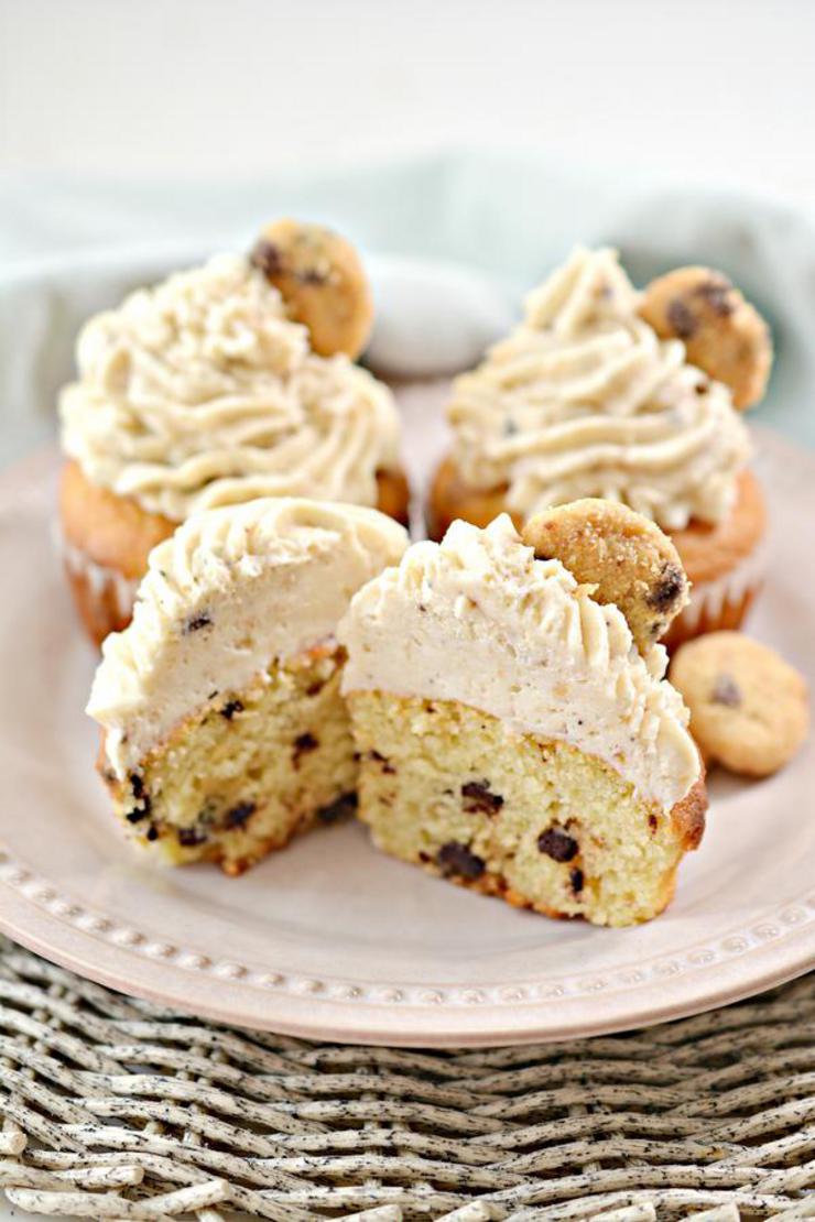 Gluten Free Chocolate Chip Cookie Cupcakes
