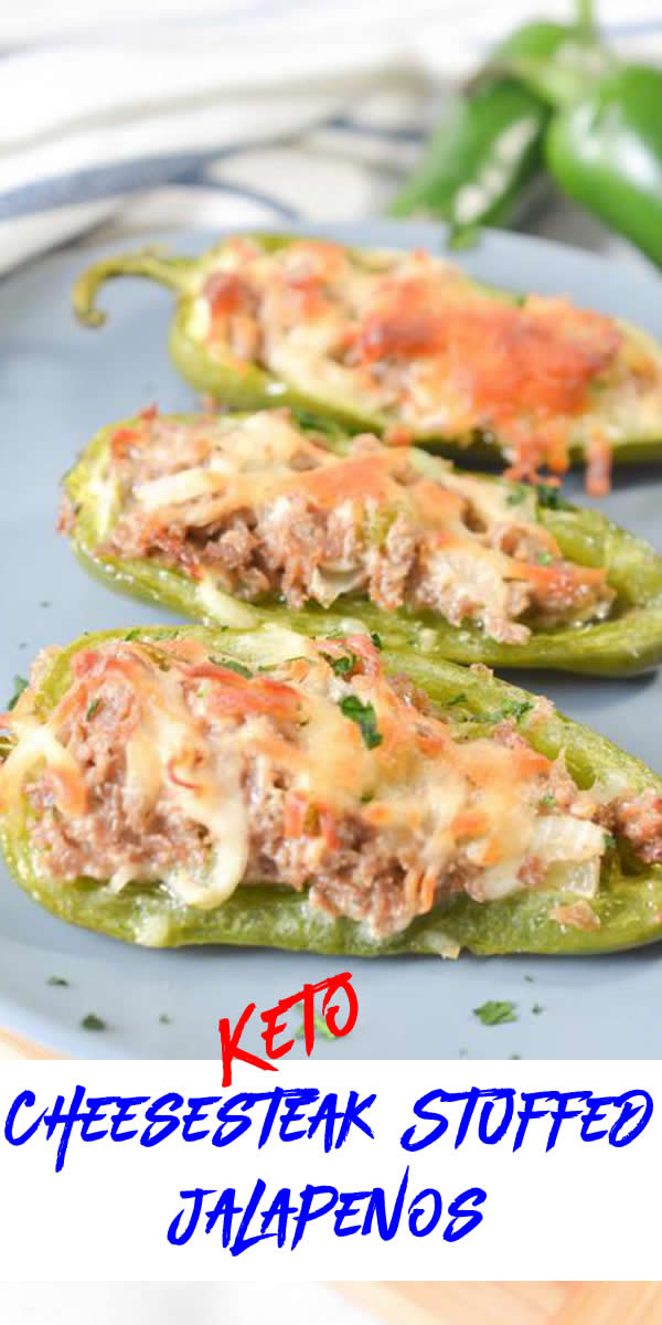 BEST Low Carb Cheesesteak Stuffed Jalapenos Recipe {EASY} Gluten Free Quick & Easy Ketogenic Diet Recipe – Completely Keto Friendly
