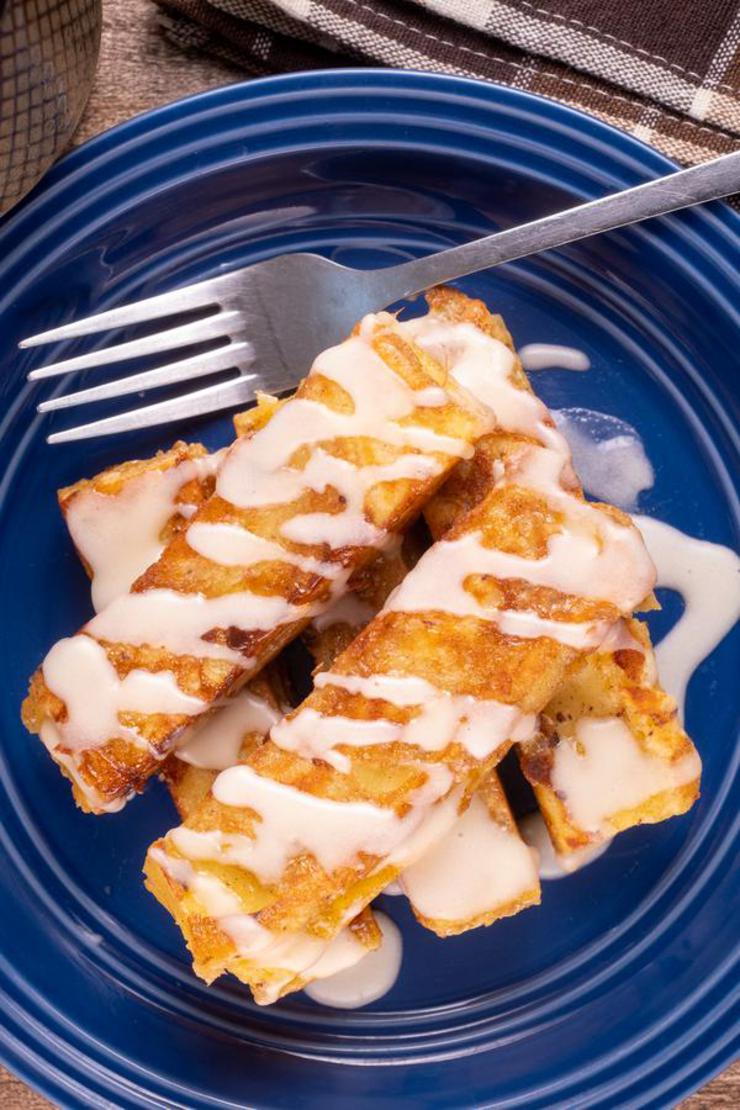 Keto Cinnamon Roll French Toast Sticks
