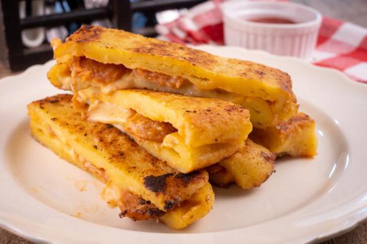 Keto Grilled Cheese Pizza Sticks