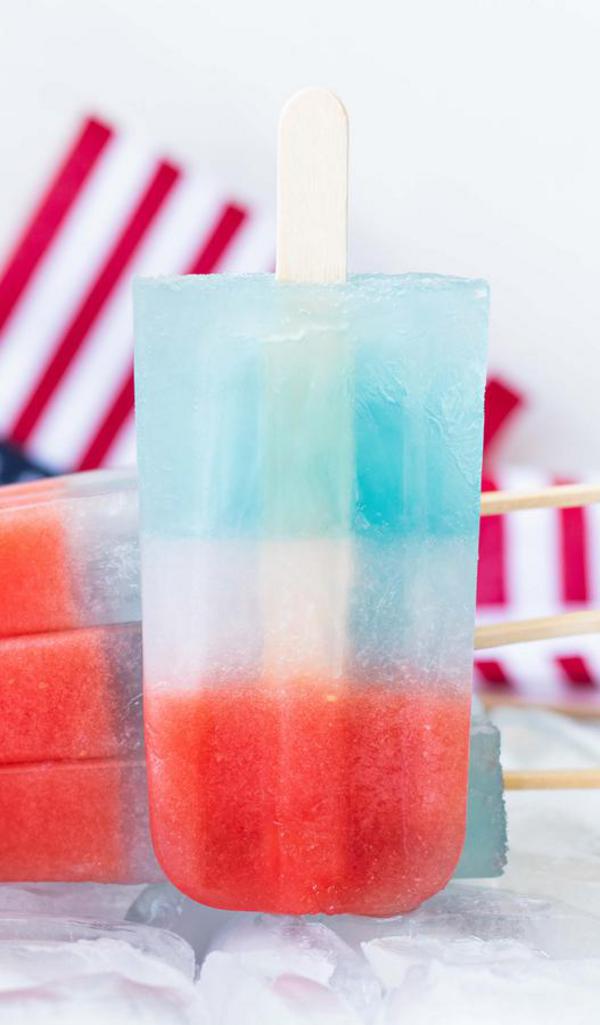 Red White And Blue Popsicles