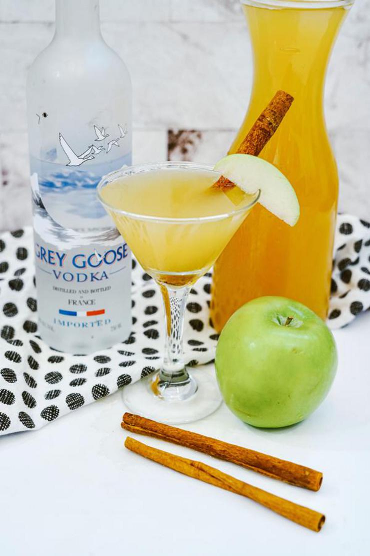 Alcohol Drinks Grey Goose Vodka Apple Martini