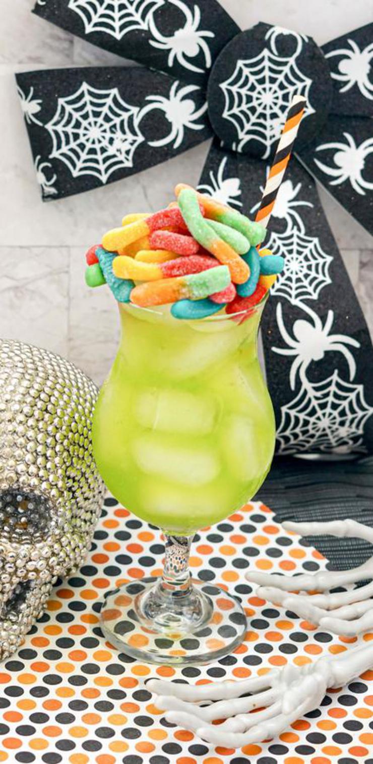 Alcohol Drinks Gummy Worm Rum Punch