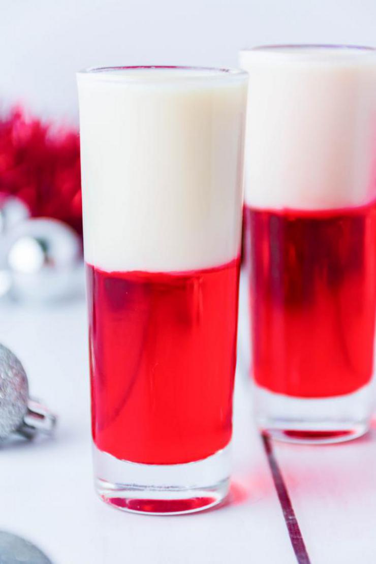 BEST Santa Shooters Recipe – Easy and Simple Christmas Alcohol Shots - Cocktail Drinks