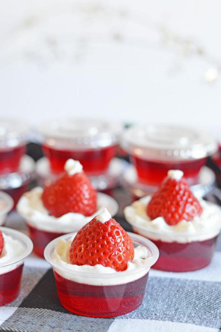 Santa Hat Vodka Jello Shots! How To Make Jello Shots – EASY & BEST Christmas Shooters Recipe