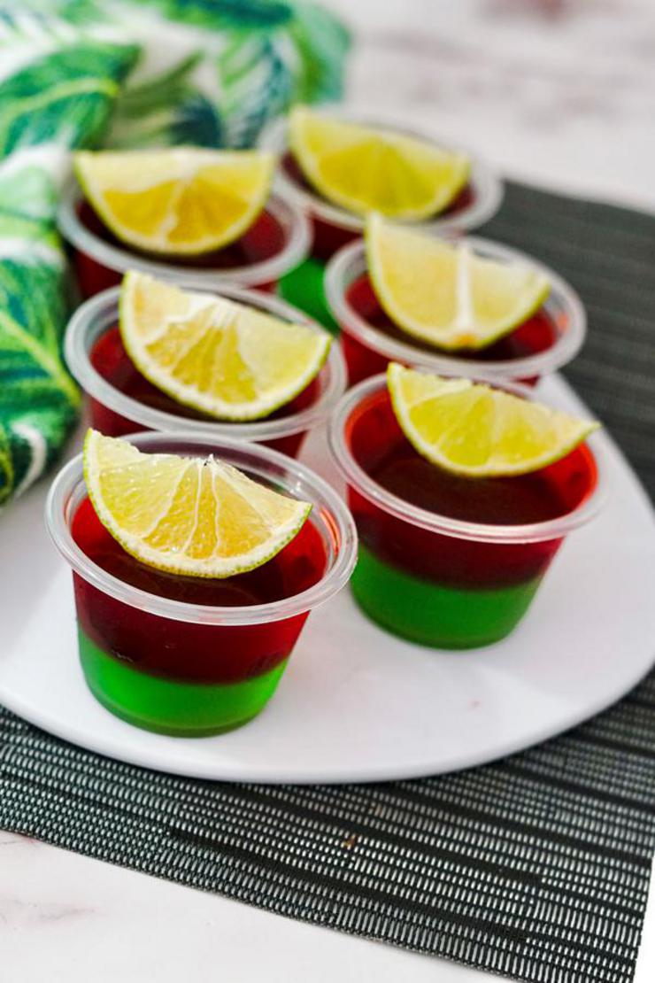 Alcohol Drinks Strawberry Lime Margarita Jello Shots