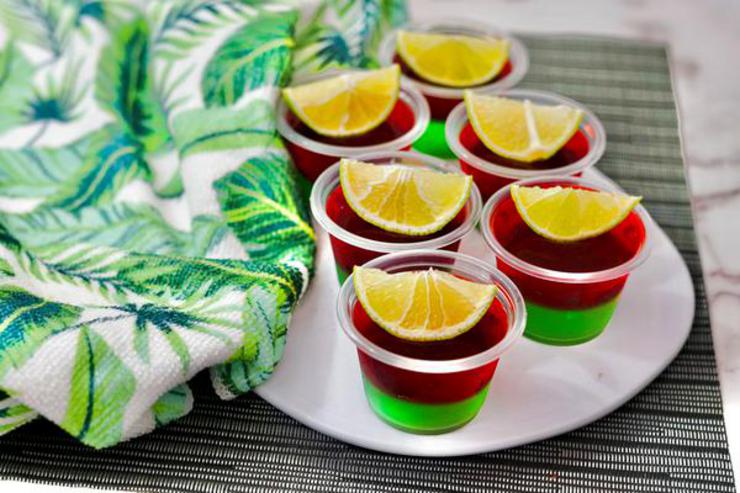 Alcohol Drinks Strawberry Lime Margarita Jello Shots