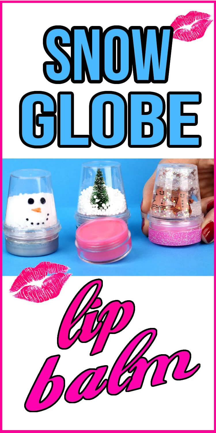 diy snow globe lip balm - lip gloss recipe