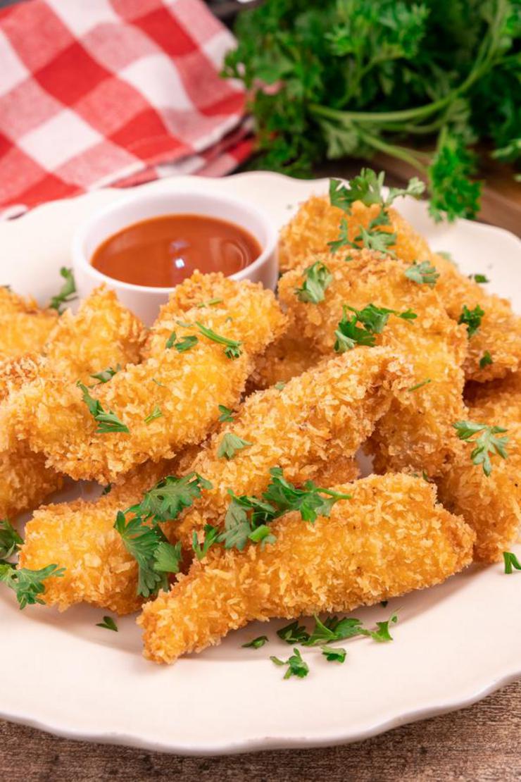 Easy Air Fryer Chicken Tenders – Best Homemade Chicken Recipe – Appetizers – Dinner – Party Food – Quick – Simple