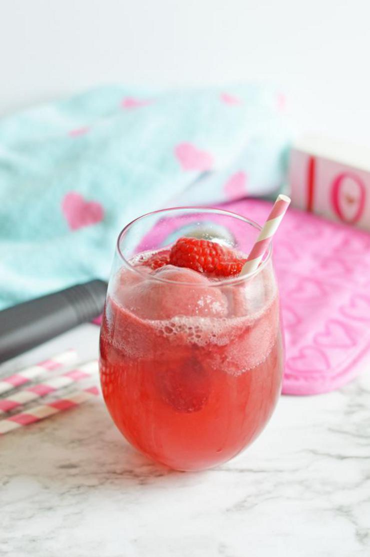 Alcoholic Drinks – BEST Raspberry Champagne Float Recipe – Easy and Simple Mimosa Cocktail Alcohol Drinks
