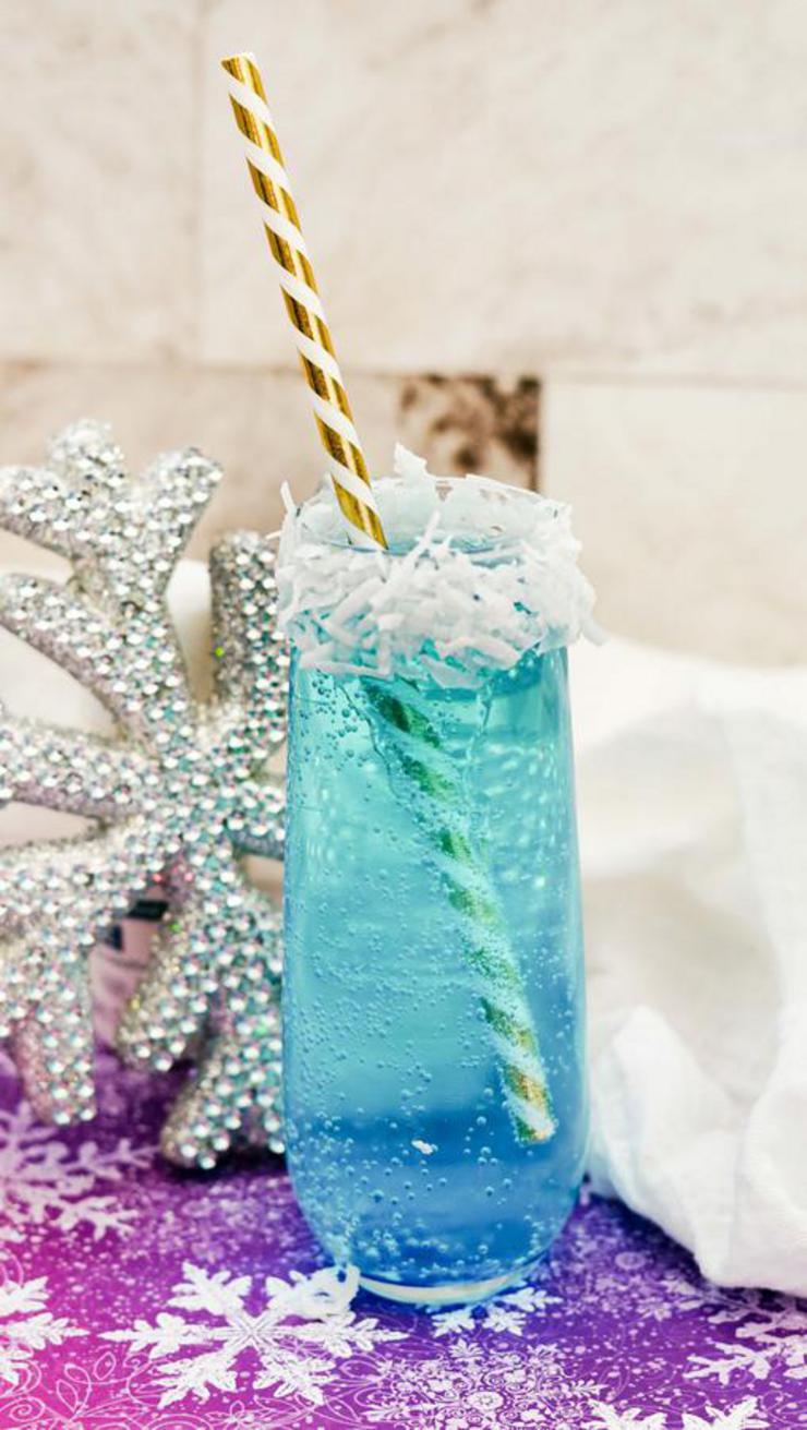 Alcohol Drinks Sparkling Jack Frost Cocktail
