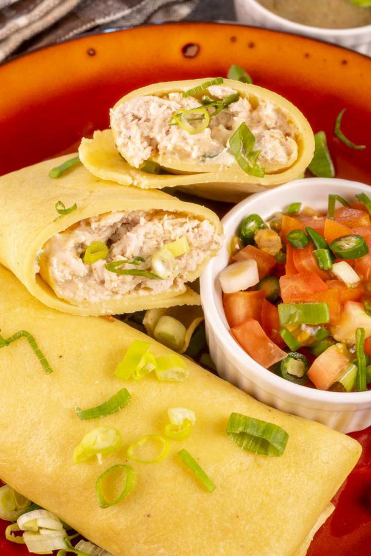 Keto Low Carb Chicken Wraps – Ketogenic Diet Recipe Roll Ups – Appetizers – Side Dish – Lunch – Dinner – Completely Keto Friendly & Beginner