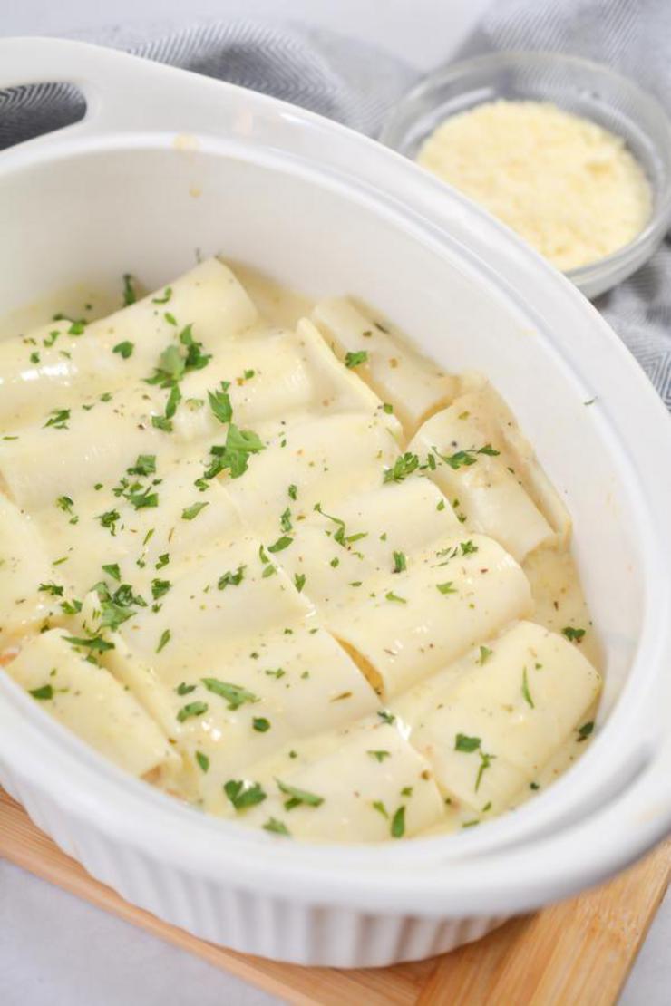 EASY Keto Shrimp Alfredo Pasta Roll Ups – Low Carb Lasagna Pasta Noodles Idea – Quick – Healthy – BEST Recipe – Ketogenic Diet – Dinner – Lunch