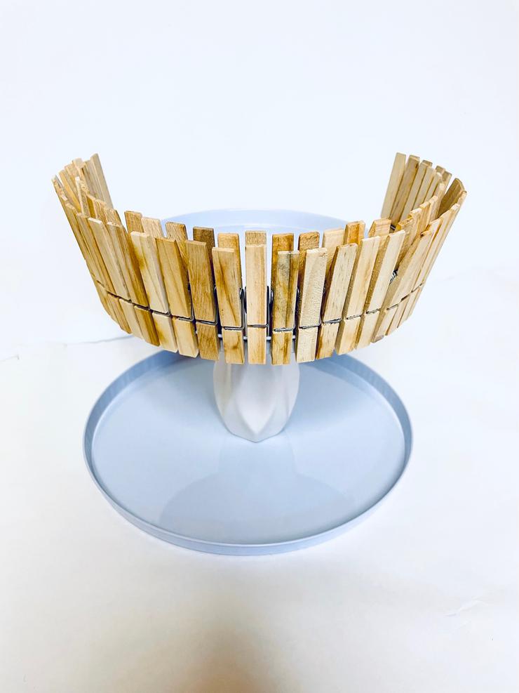 Diy Dollar Store Clothespin Tiered Tray