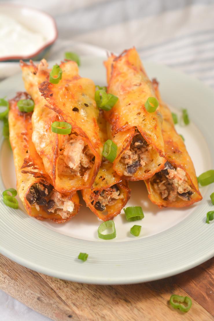 Keto Taquitos! BEST Low Carb Black Bean Cream Cheese Taquitos Cheese Wrapped Idea – Gluten Free Quick & Easy Ketogenic Diet Recipe – Completely Keto Friendly