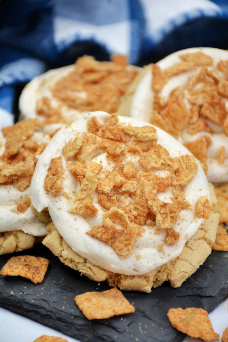 Easy Copycat Crumbl Cinnamon Toast Crunch Cookies – Homemade Crumbl Cookie Idea – Desserts – Quick – Party Food Recipe