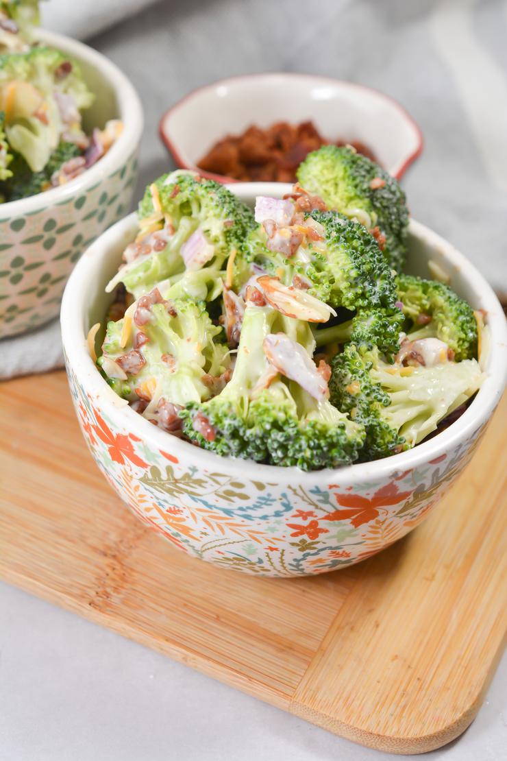 EASY Keto Broccoli Salad – Low Carb Idea – Quick – Healthy – BEST Recipe