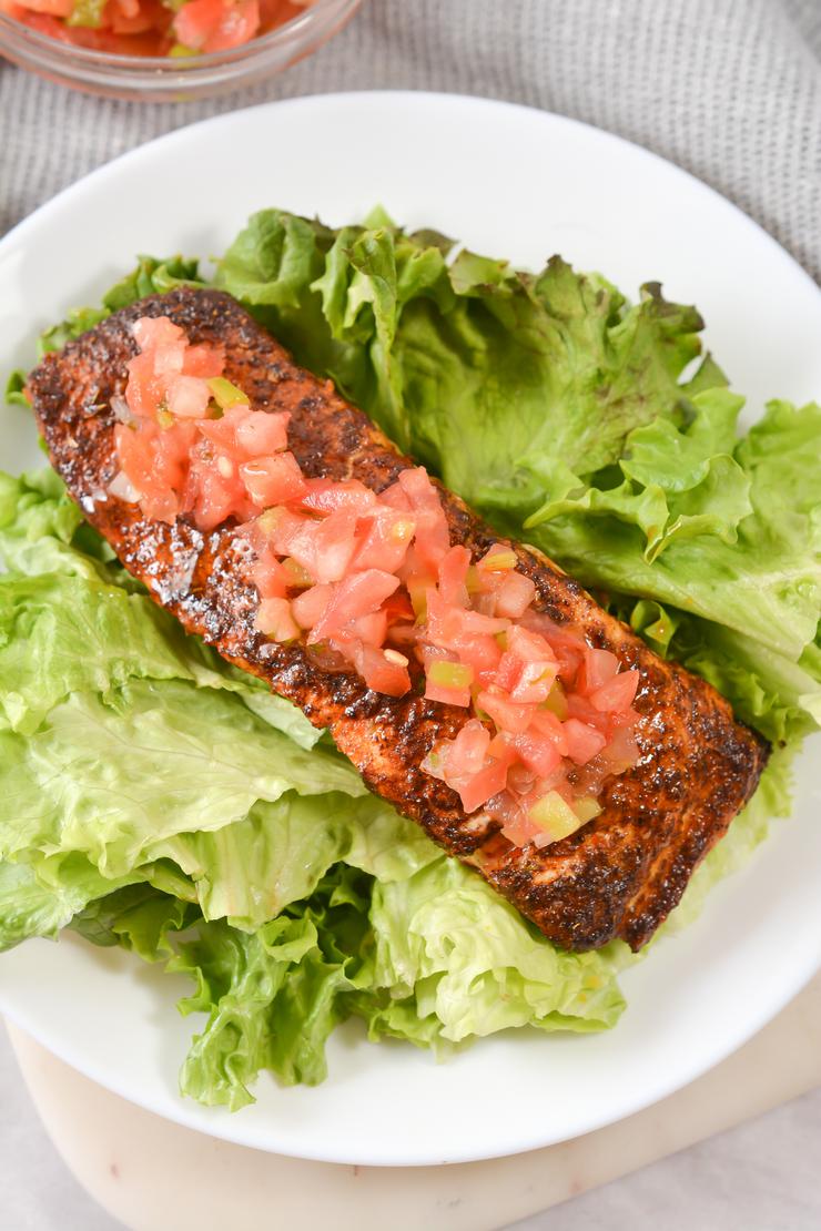 Keto Mexican Spiced Baked Salmon