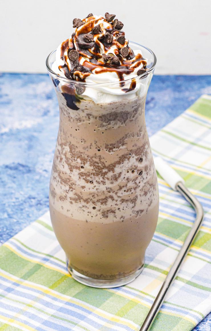 BEST Copycat Starbucks Double Chocolate Chip Frappuccino - Easy Coffee Drink Recipe