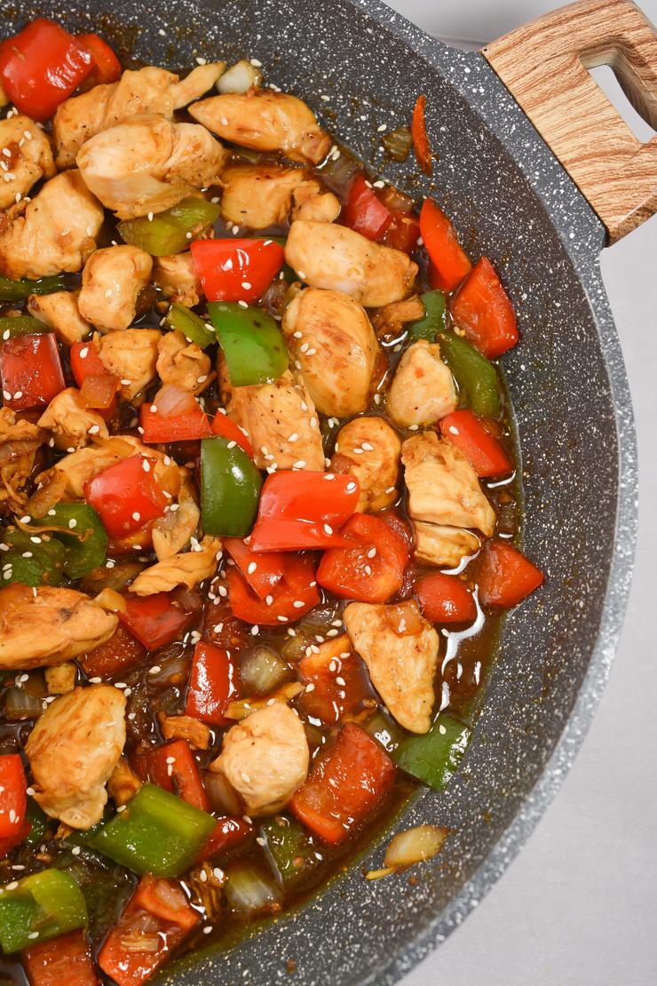 Keto Asian Chicken And Pepper Stir Fry