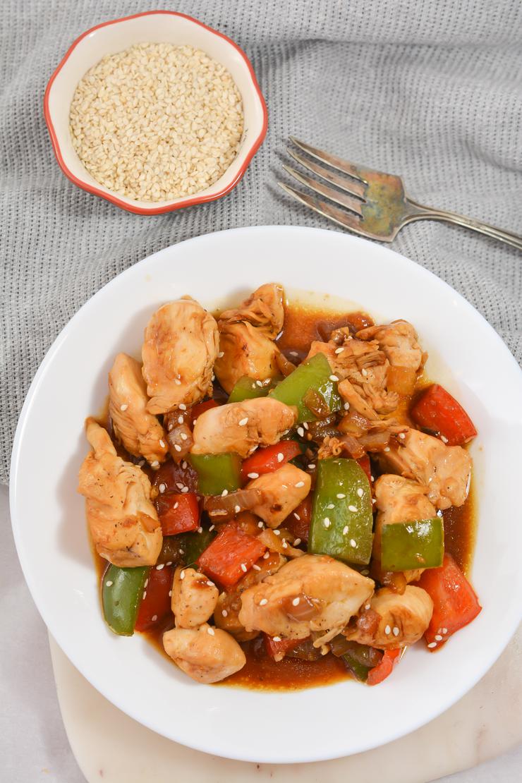Keto Asian Chicken And Pepper Stir Fry