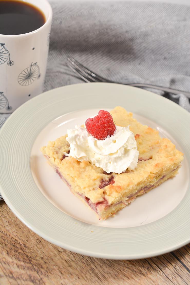EASY Keto Raspberry Swirl Cake Bars – Low Carb Idea – Quick – Healthy – BEST Recipe