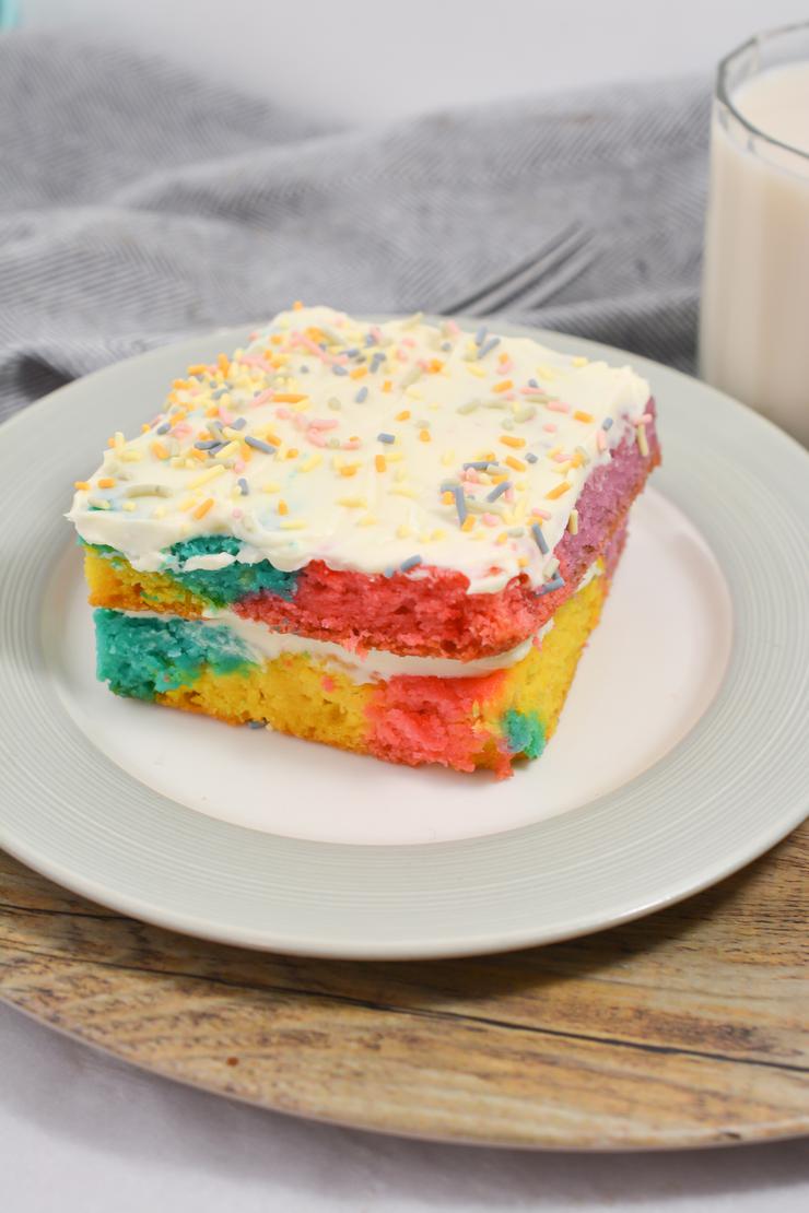 EASY Keto Tie Dye Cake – Low Carb Crockpot Idea – Quick – Healthy – BEST Recipe