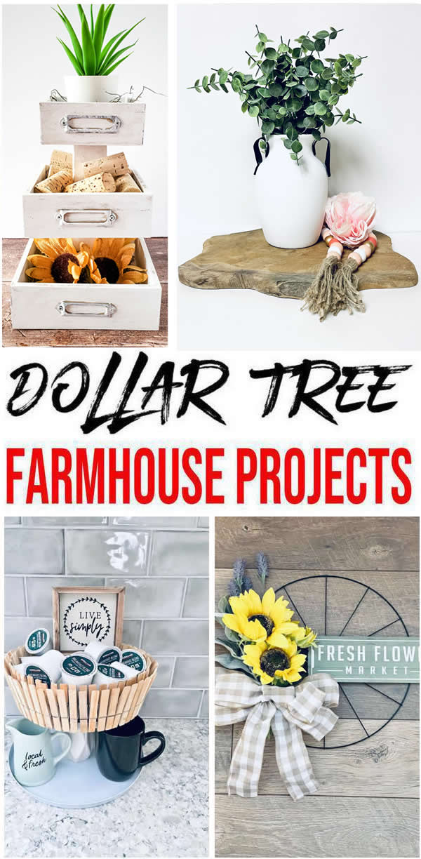 Farmhouse Decor – DIY Dollar Tree Farmhouse Decor Ideas & Hacks – Dollar Store Home Decorations On A Budget
