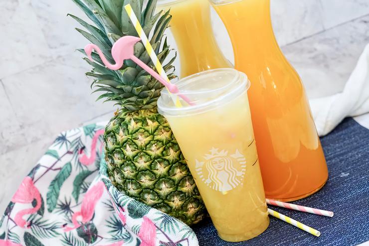 Copycat Starbucks Paradise Drink Pineapple Passionfruit Refreshers