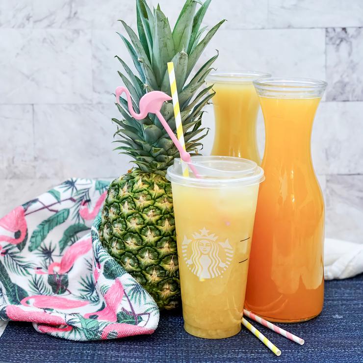 Copycat Starbucks Paradise Drink BEST Pineapple Passionfruit Refreshers