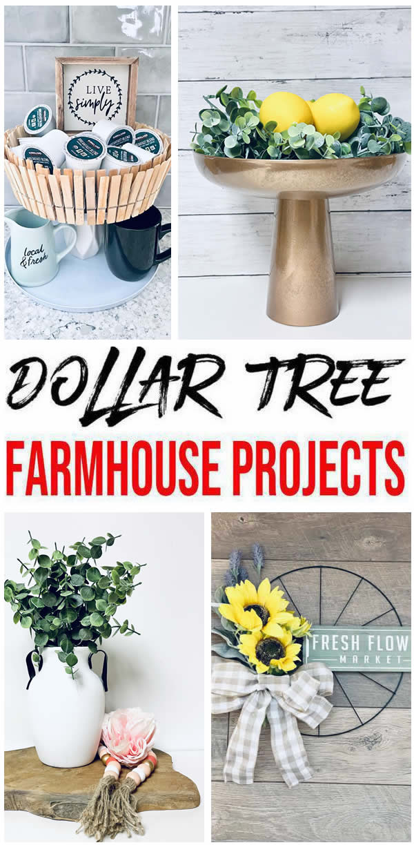 DIY Farmhouse Decorations – Dollar Tree Farmhouse Decor Ideas & Hacks – Dollar Store Home Decorations On A Budget