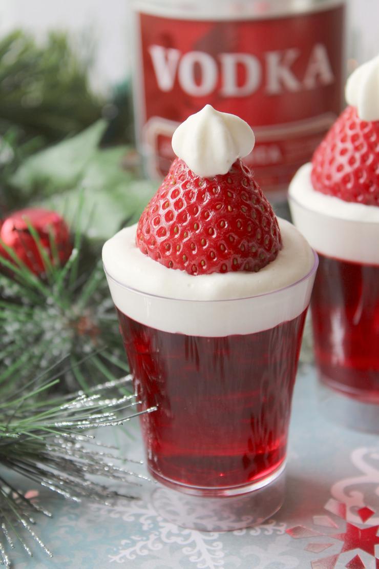 Christmas Santa Hat Jello Shots! How To Make Vodka Jello Shots – EASY & BEST Holiday Shooters Recipe